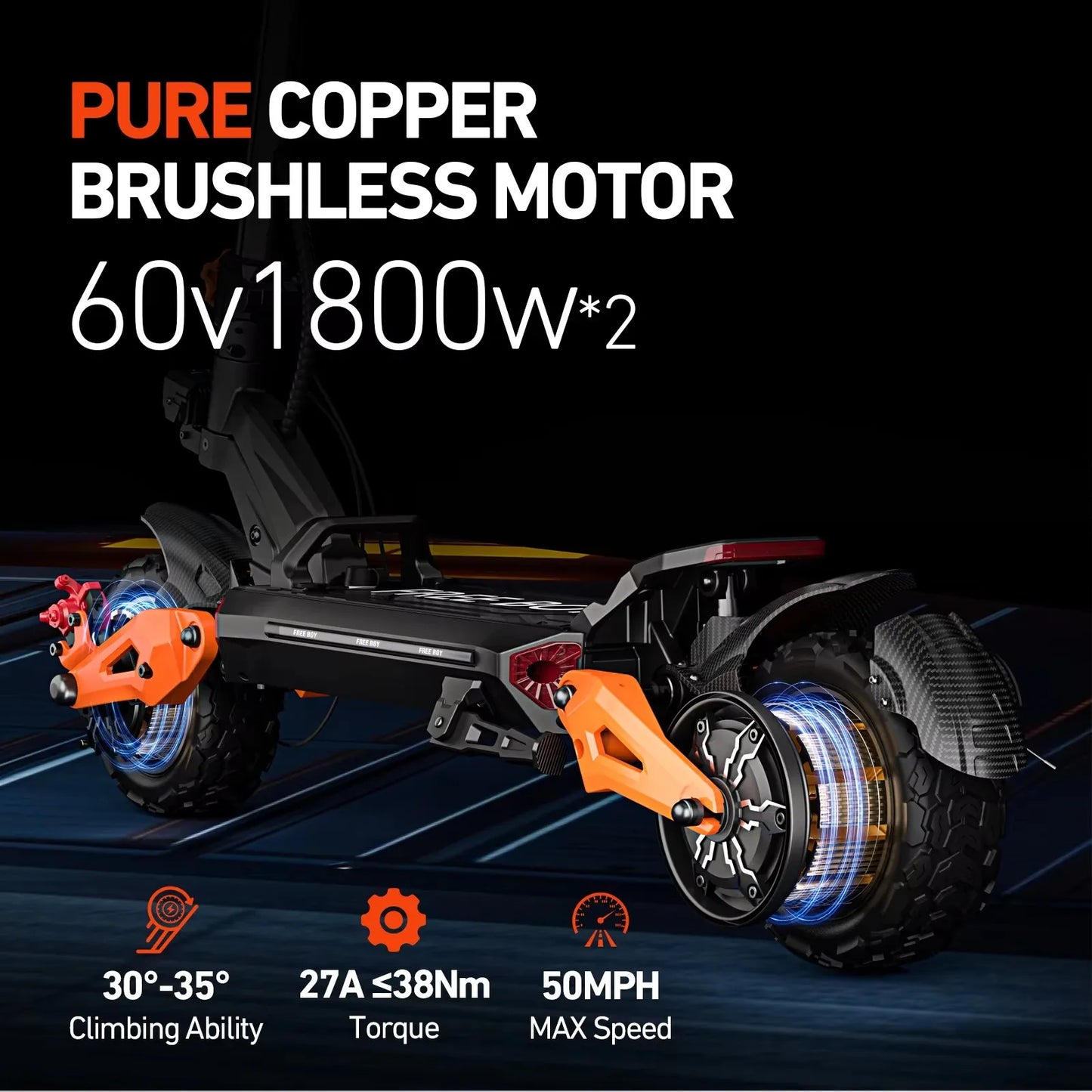 Dual Motor Adult Dual Shock-Absorbing Electric Scooter Long Endurance Double Rocker Arm Commuter Off-Road E-Scooter