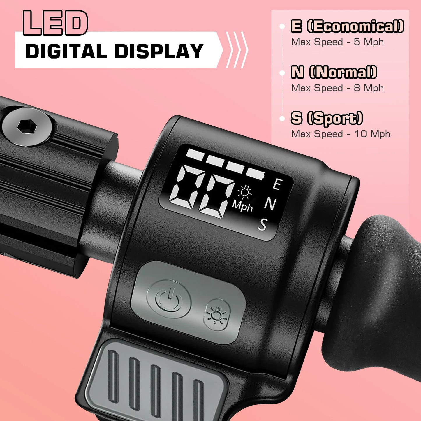 Electric Scooter for Kids Ages 6-12,150W Motor,Colorful Lights,Adjustable Height & Speed,LED Display,Foldable for Kids,Idea Gift