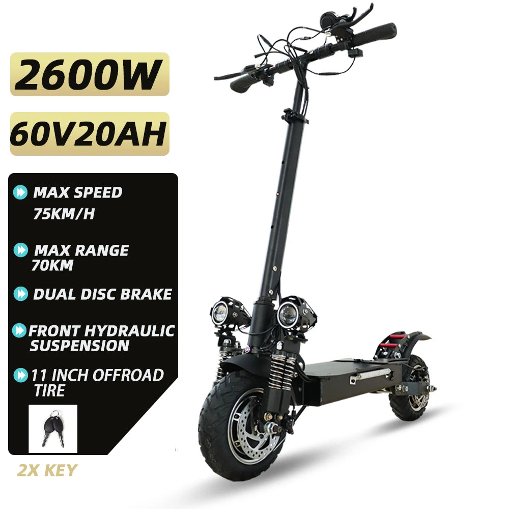 3200w Dual Motors Electric Scooter for Adults