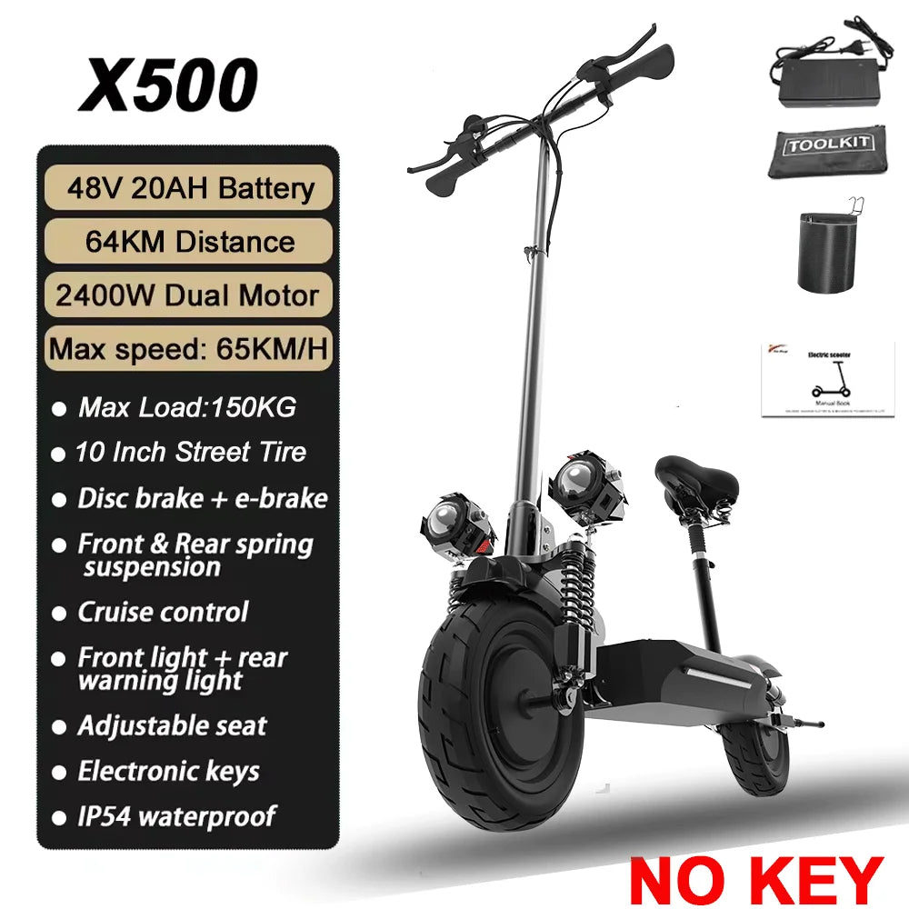 75KM/H Electric kick scooter 60V 48V 1300-3200W 10 inch Fat Tire Foldable Waterproof Electric Scooters Adults EU Warehouse