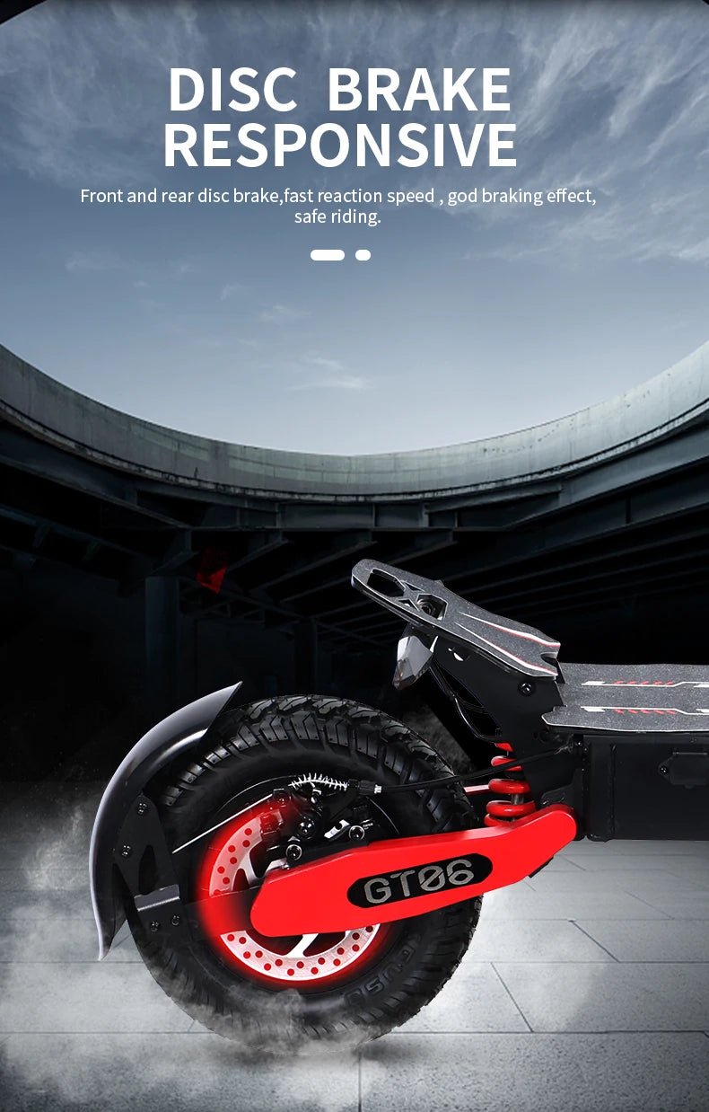 GT06 Adult Electric Foldable Commuter E-Scooter 48V 13H